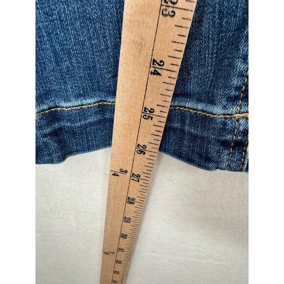 Anthropologie Pilcro & The Letterpress High-Rise Slim Jeans cropped Size 26 sail - Picture 8 of 12